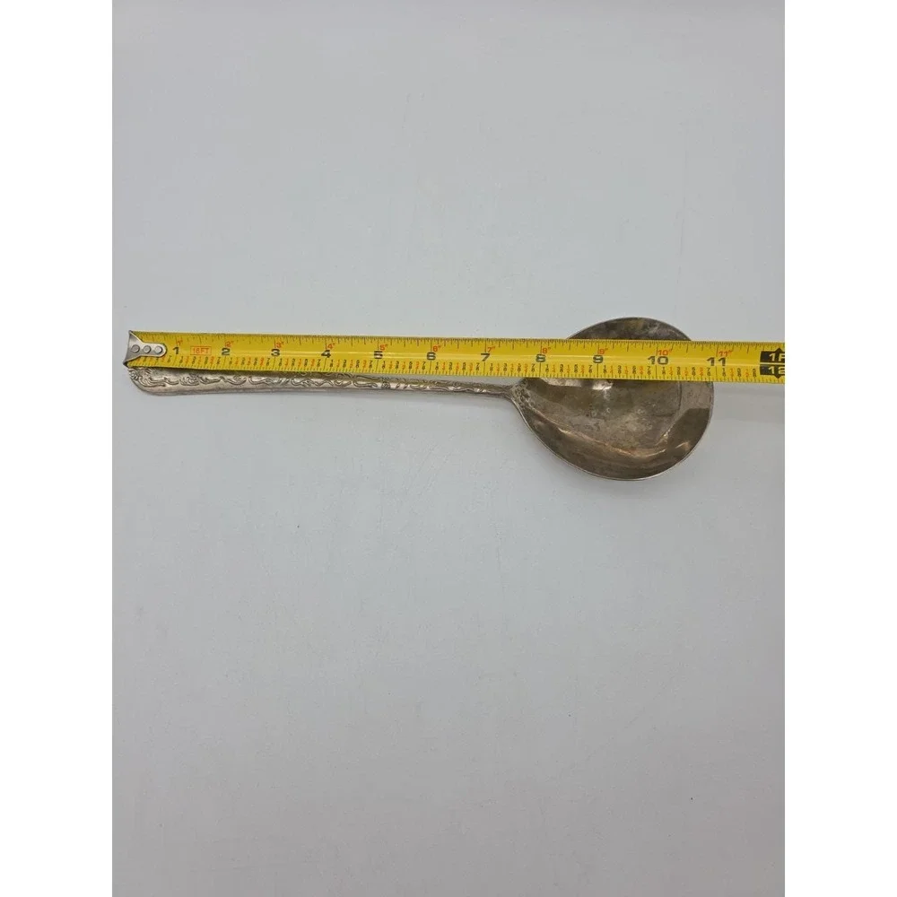 Vintage WM Rogers & Son Serving Spoon Enchanted Rose Punch Or Gravy Ladle 11
